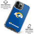 NFL Los Angeles Rams Distressed iPhone 16 Pro Clear Case